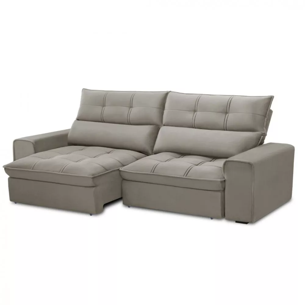 Sofa 3 Lugares Retratil E Reclinavel Ferguile Lotus