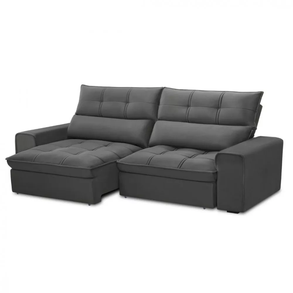 Sofa 3 Lugares Retratil E Reclinavel Ferguile Lotus