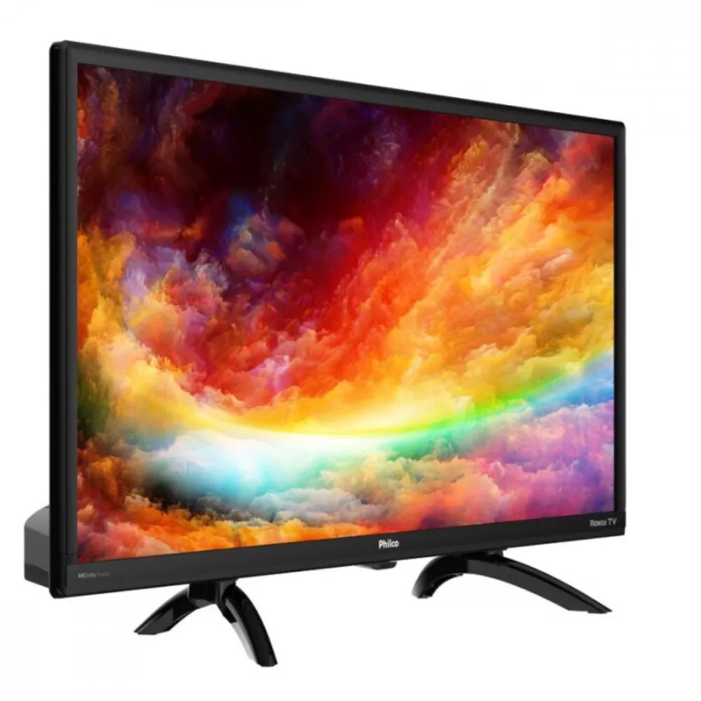 Smart TV 24 Philco Led Roku TV Dolby Audio Netflix e Globoplay