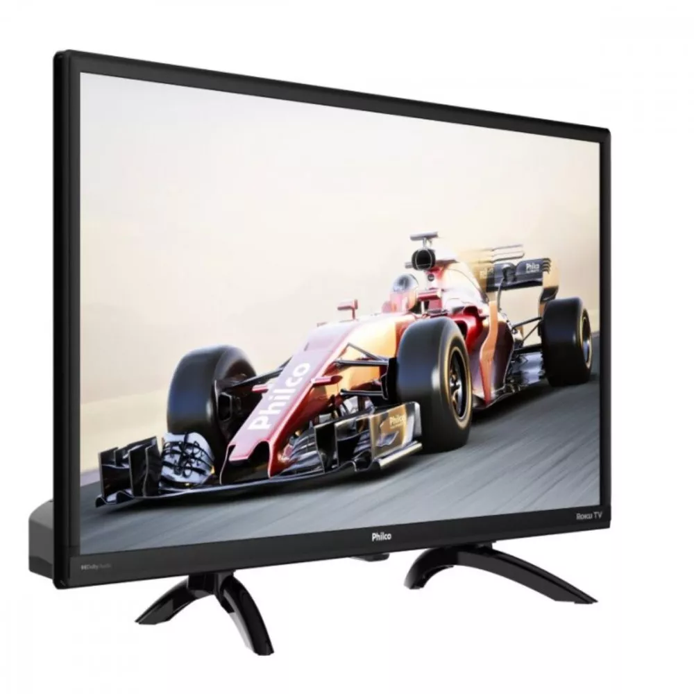 Smart TV 24 Philco Led Roku TV Dolby Audio Netflix e Globoplay