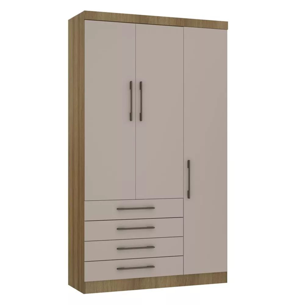 Image 5 of 11 of Conjunto Quarto Eucamoveis Paris 5 Peças 8 Portas 6 Gavetas