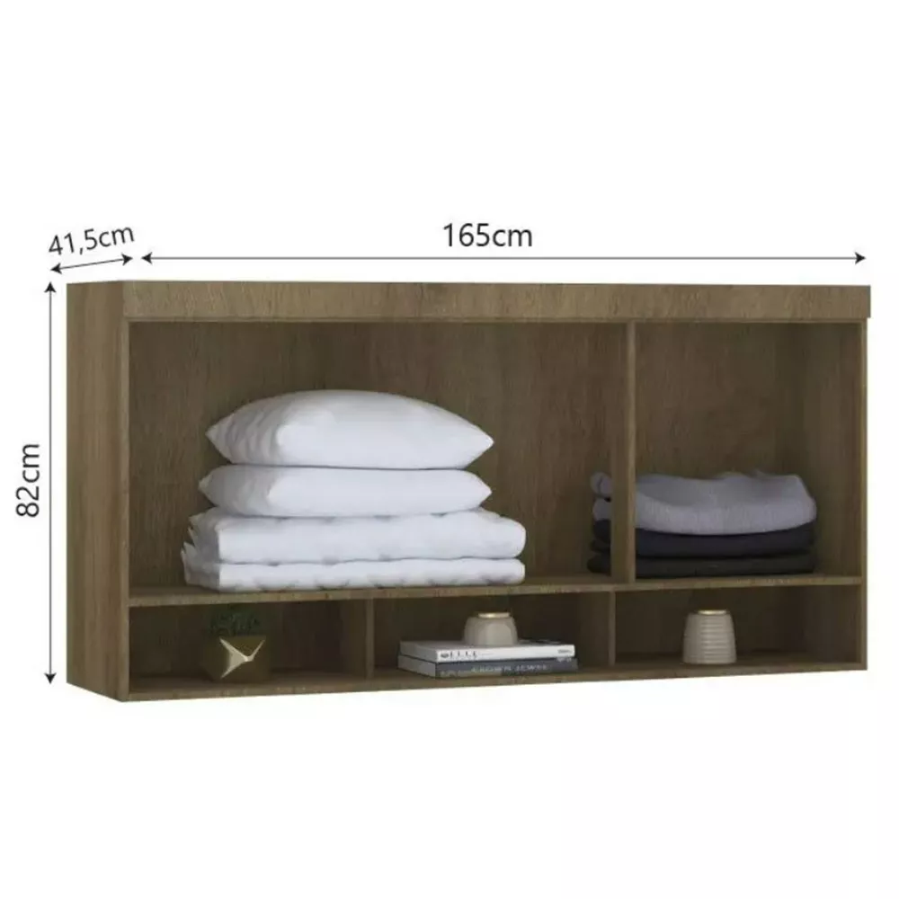 Imagem 8 de 11 de Conjunto Quarto Eucamoveis Paris 5 Peças 8 Portas 6 Gavetas