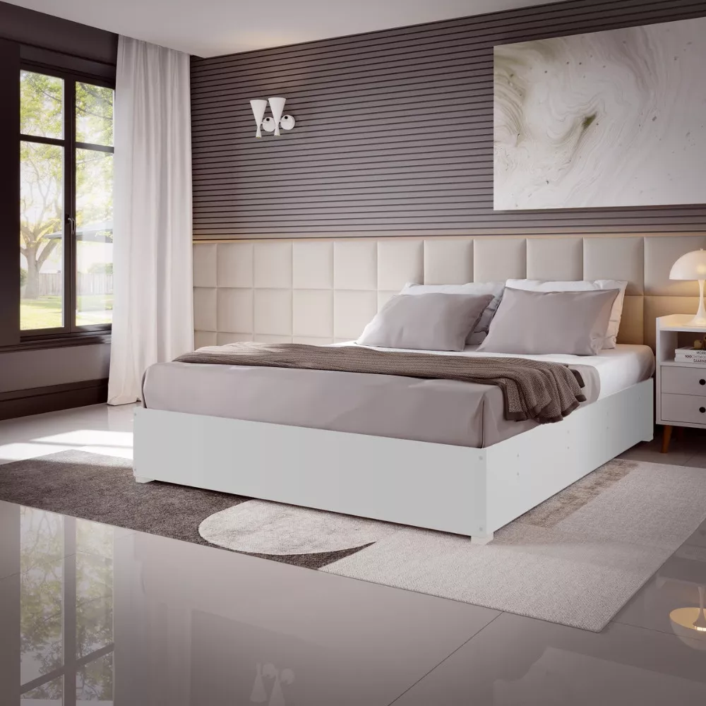 Image 0 of 4 of Cama Casal para Colchão Box Agnes Viero
