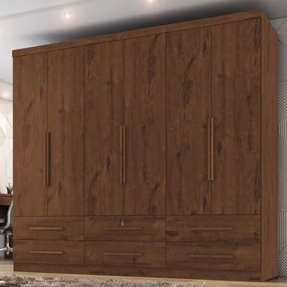 Image 0 of 4 of Guarda Roupa Casal 6 Portas 6 Gavetas Maximus Plus II Zanzini