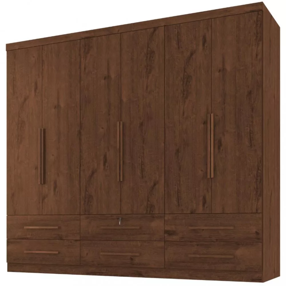 Image 1 of 4 of Guarda Roupa Casal 6 Portas 6 Gavetas Maximus Plus II Zanzini