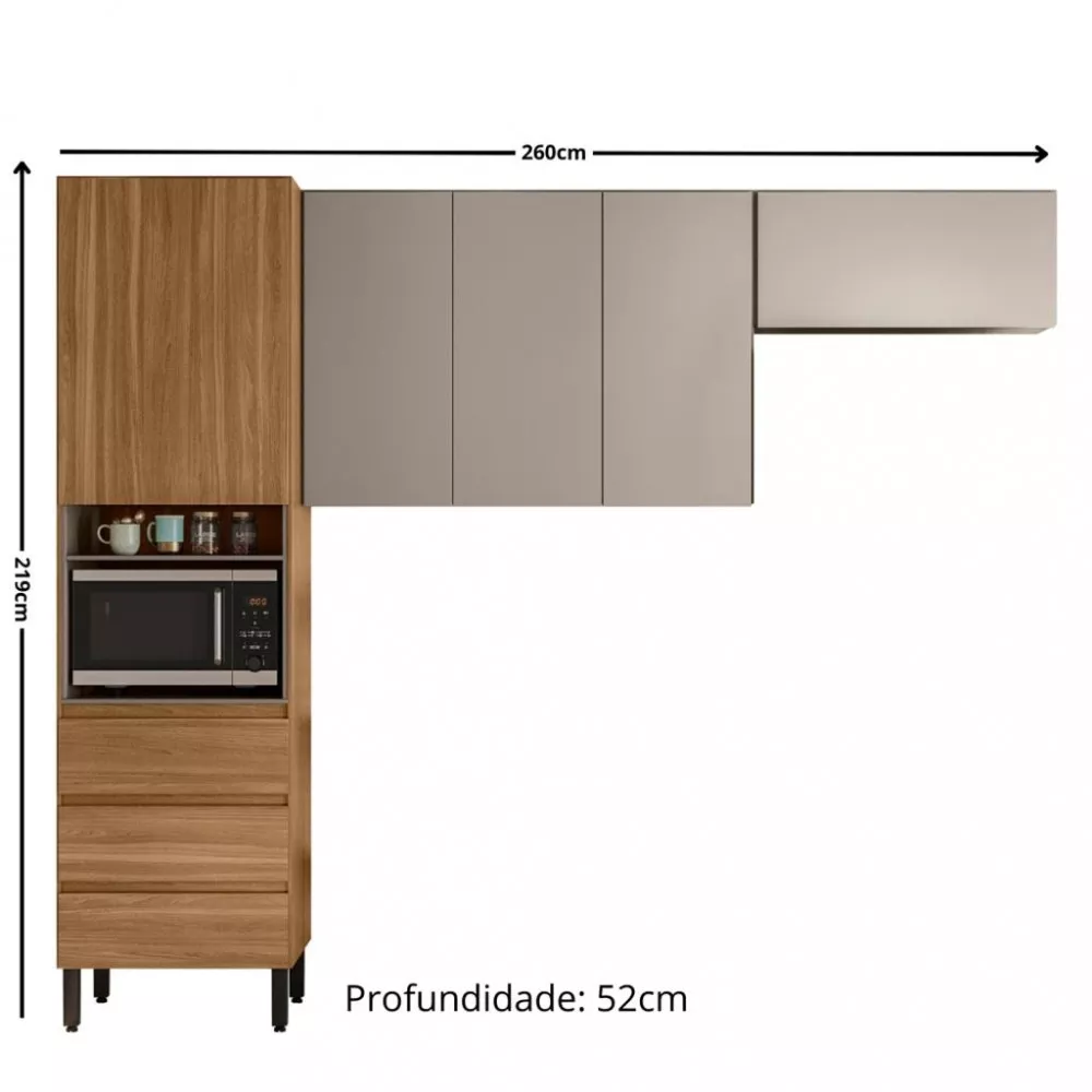 Cozinha Modulada 3 Peças Lazuli Demobile
