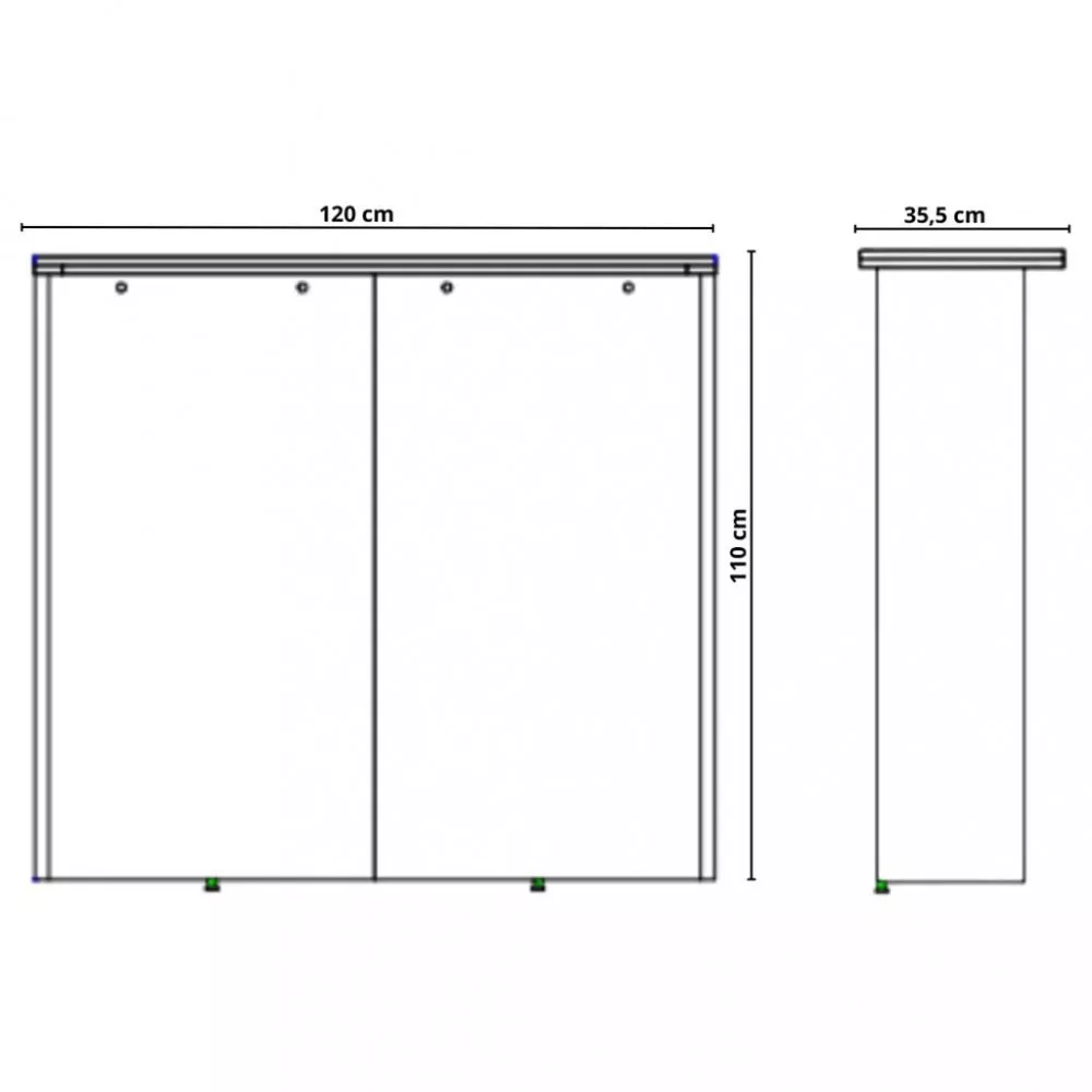 Bancada De Cozinha 120cm Manhattan Herval