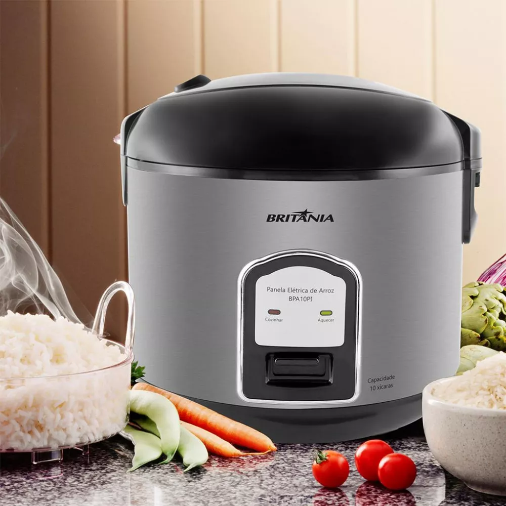 Panela Elétrica de Arroz Britânia BPA10PI 10 Xícaras