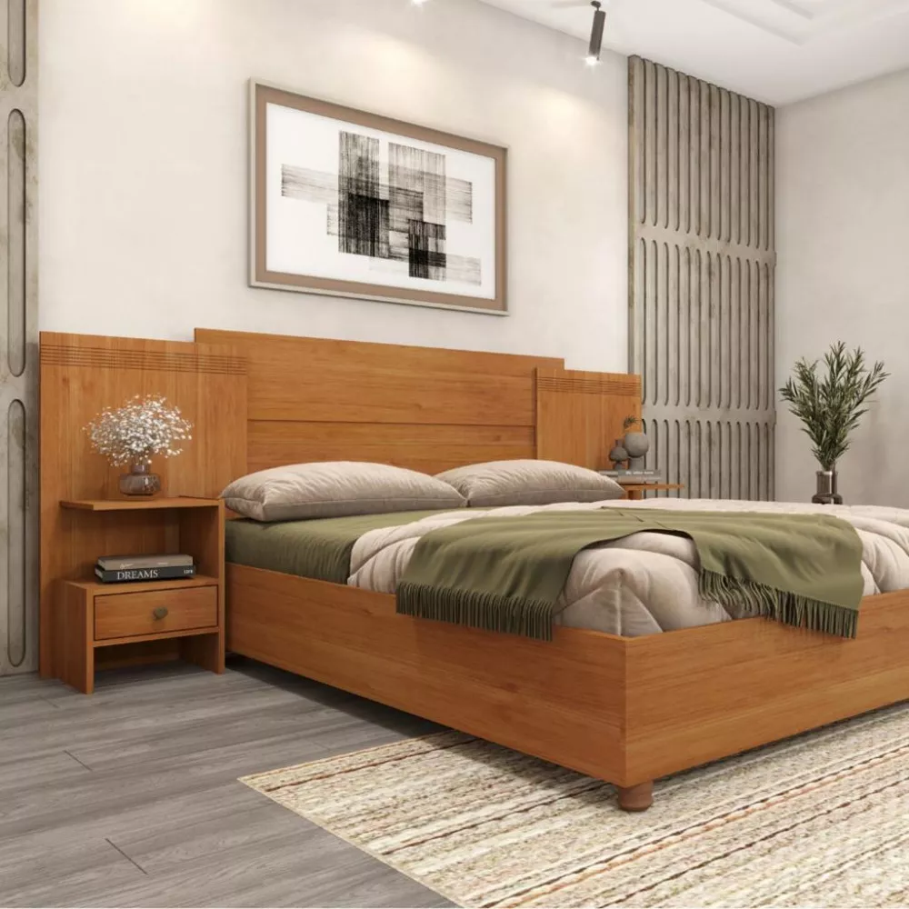 Cabeceira Extensível Mesa Cabeceira 2 Gavetas Dacar Tcil