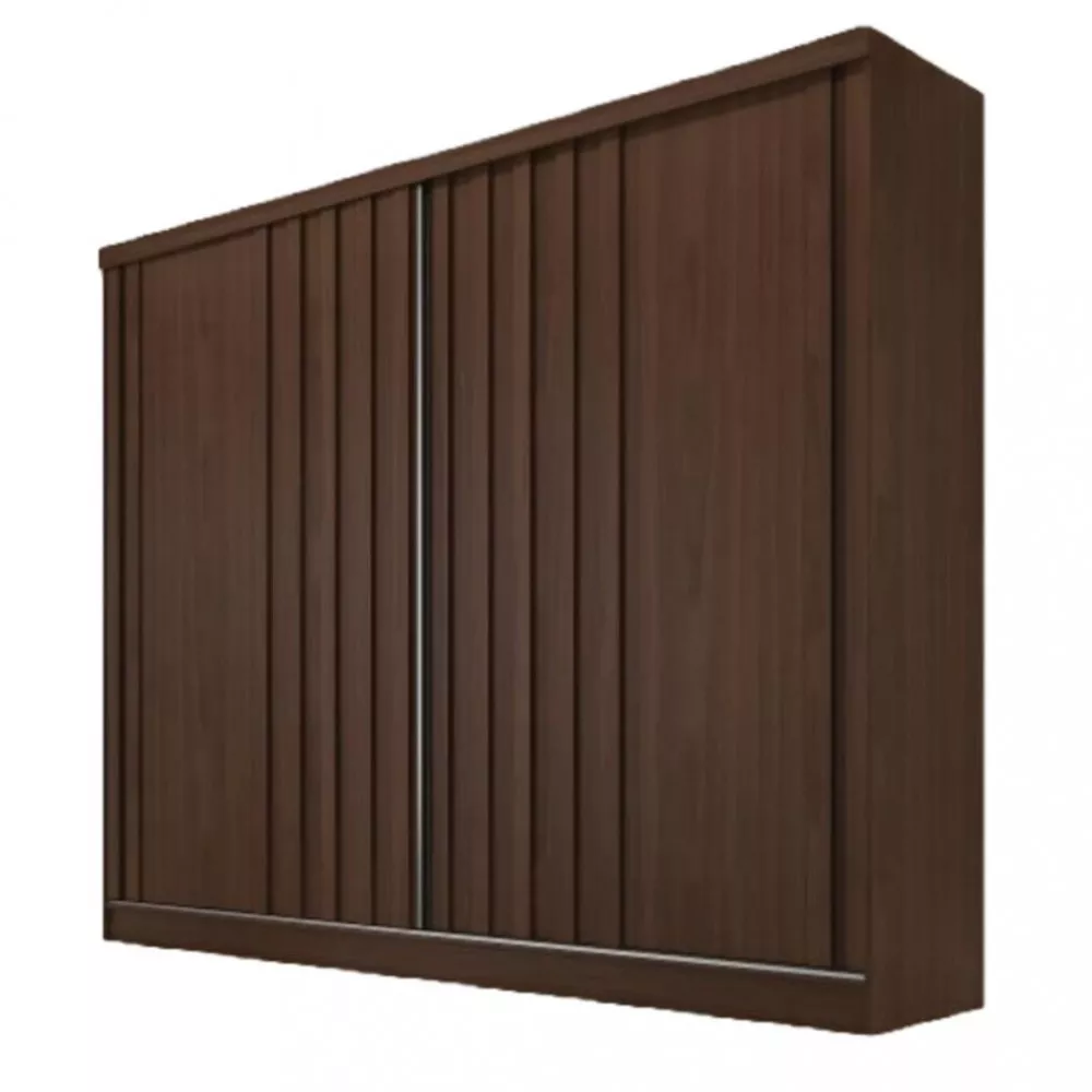 Guarda Roupa Casal Ripado 2 Portas de Correr 100 MDF Galati Made Marcs