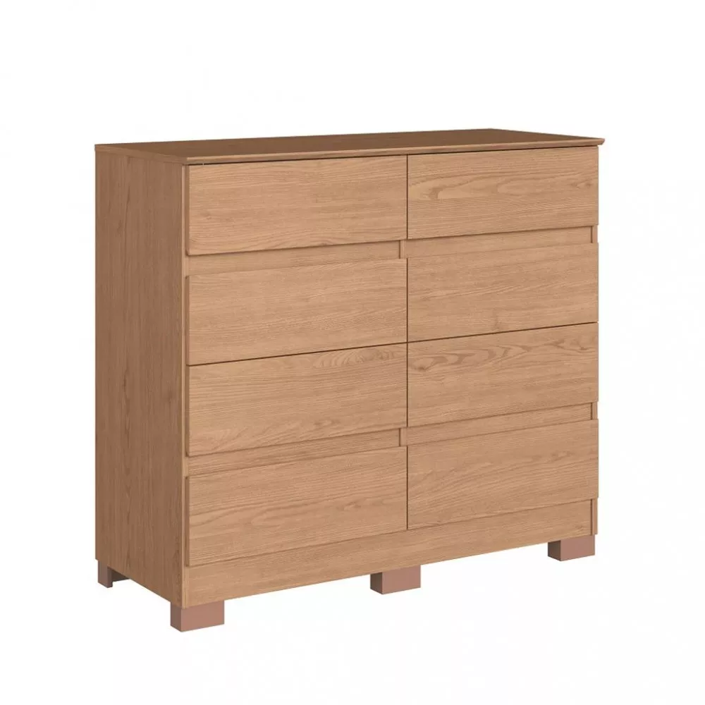 Cômoda 8 Gavetas com Pés Lara Móveis Castro