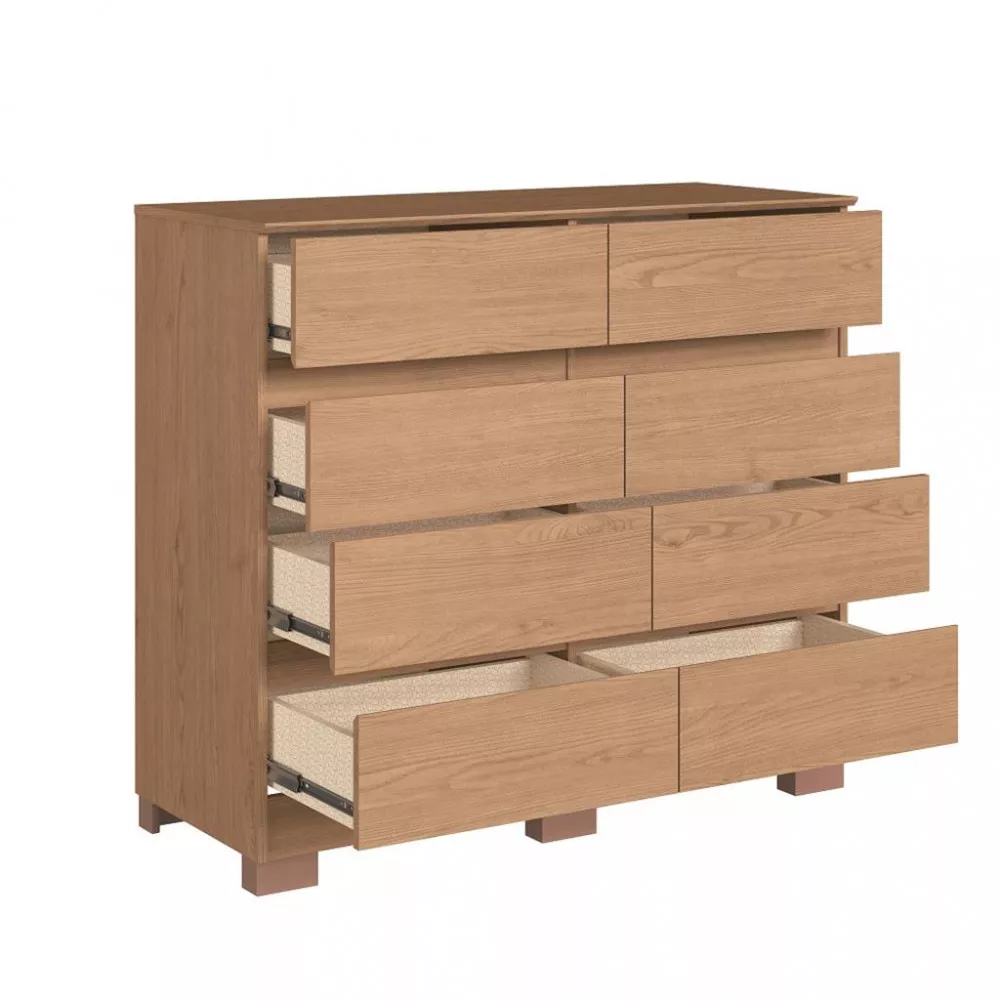 Cômoda 8 Gavetas com Pés Lara Móveis Castro