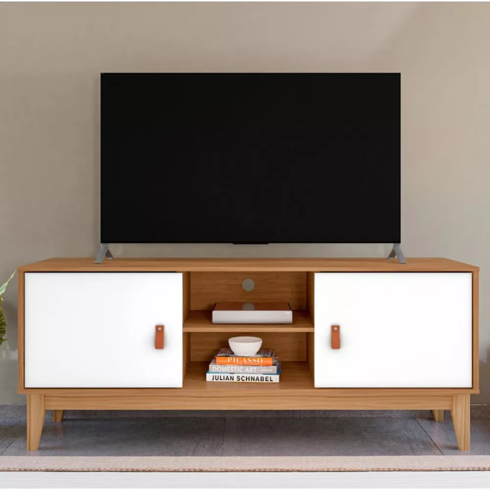 Rack para Tv até 60 Polegadas 2 Portas 135cm Safira Plus Casa D