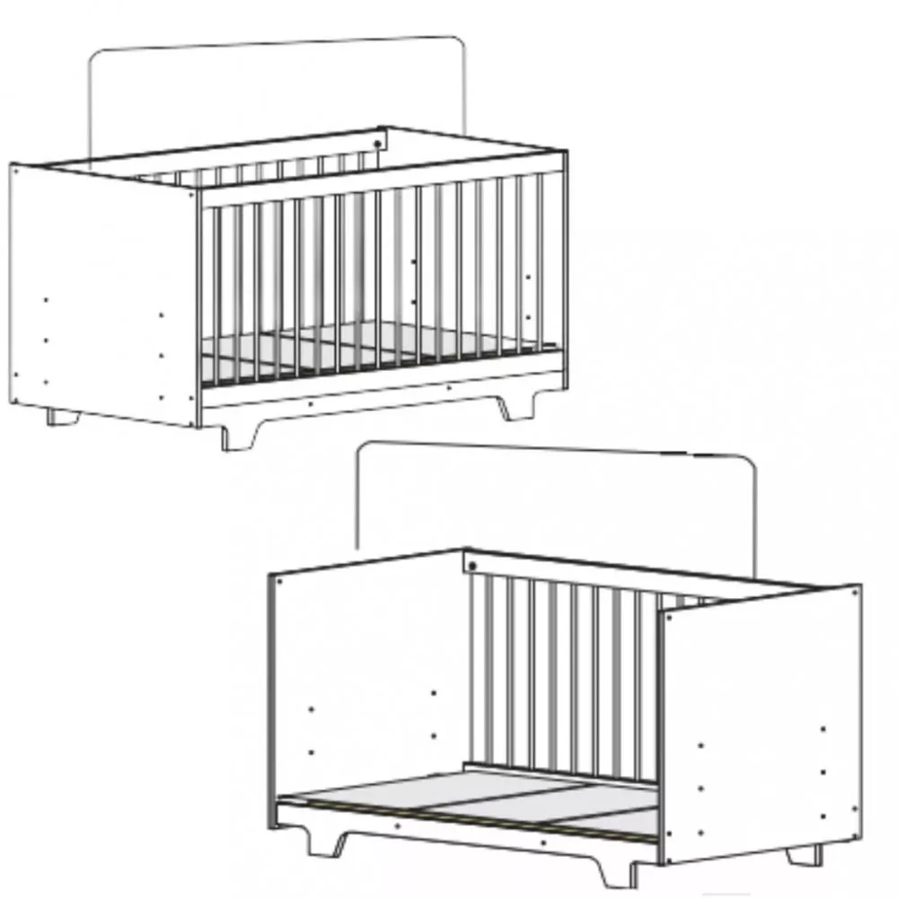 Image 5 of 7 of Berço Mini Cama Flocos Tigus Baby