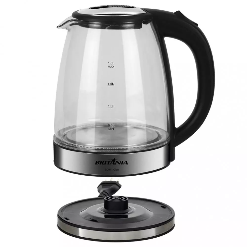 Chaleira Elétrica Britânia BCH11 Glass 1,8L