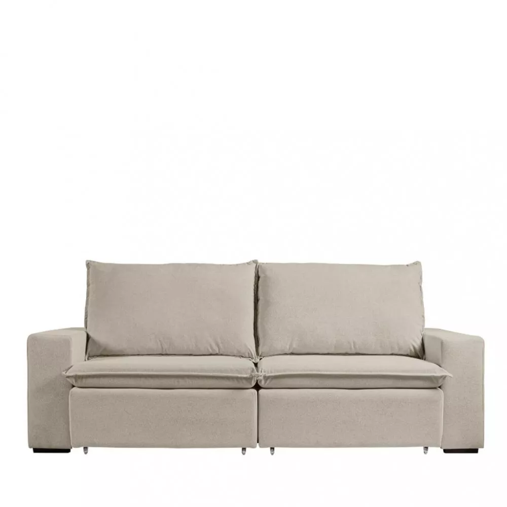 Sofá 4 Lugares Retrátil Reclinável com Massageador 250cm Bouclê Daniela Takei