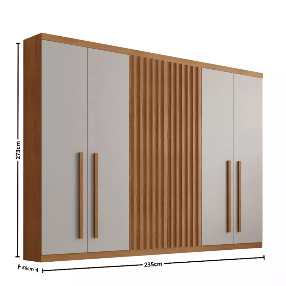 Guarda Roupa Casal 6 Portas 4 Gavetas Riviera Rufato