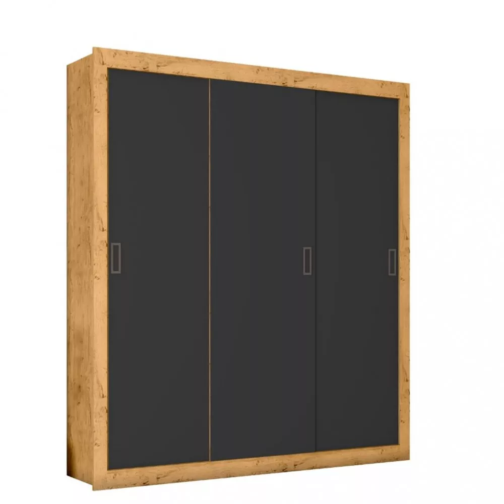 Image 1 of 5 of Guarda Roupa Casal 3 Portas de Correr COR23030 Araplac
