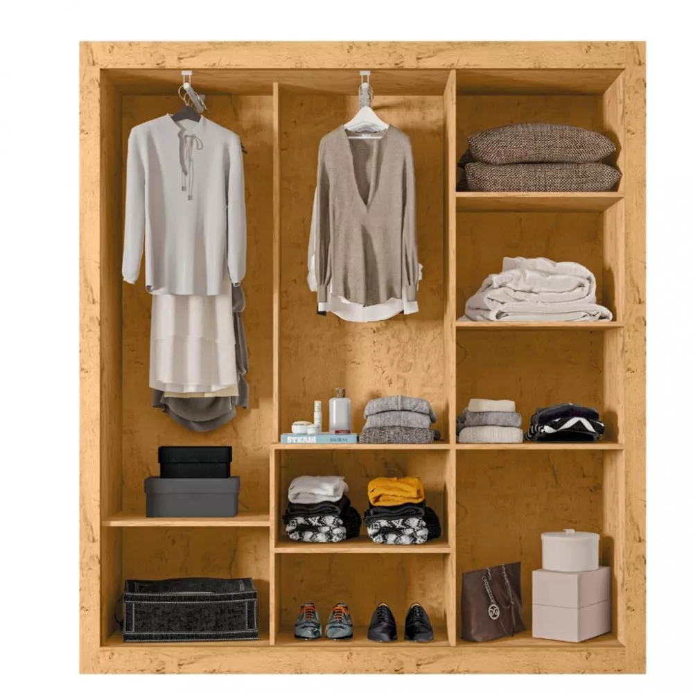 Image 2 of 5 of Guarda Roupa Casal 3 Portas de Correr COR23030 Araplac