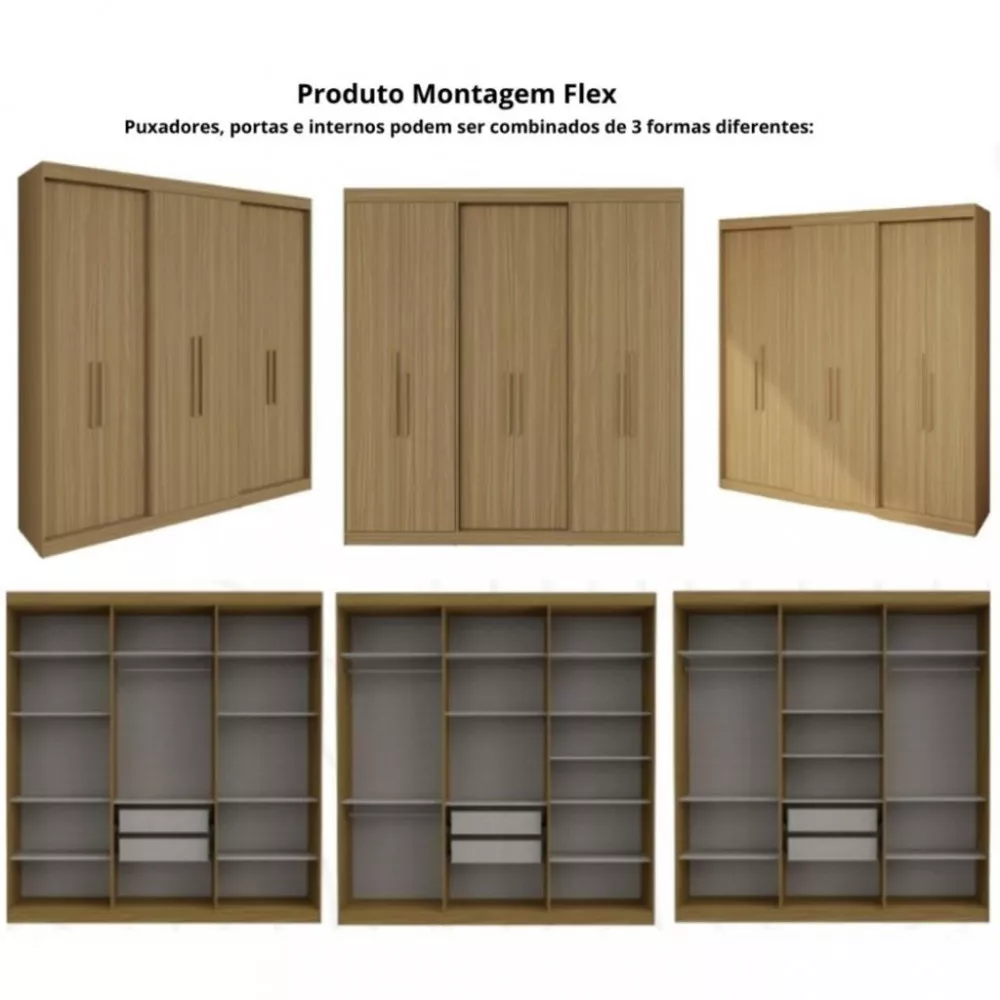 Guarda Roupa Casal 6 Portas PH1804 Herval