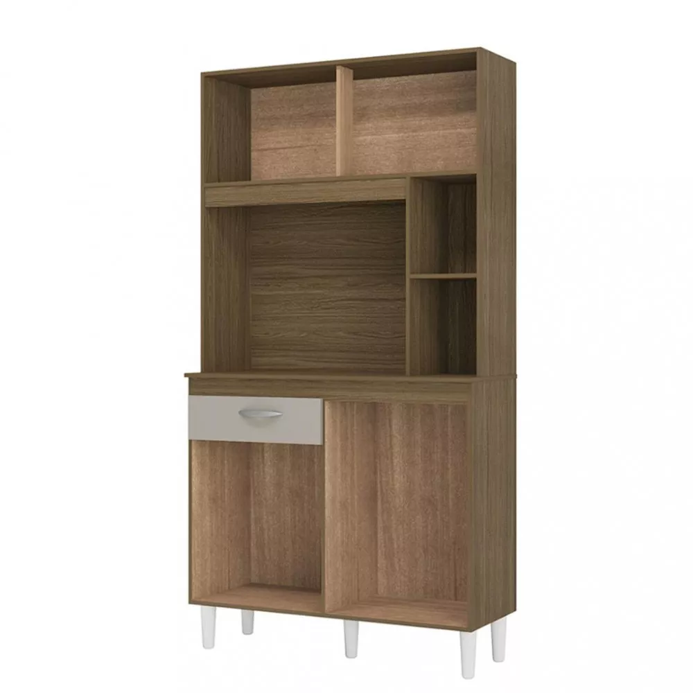 Cozinha Compacta 4 Portas 1 Gaveta com Tampo Duda Poquena