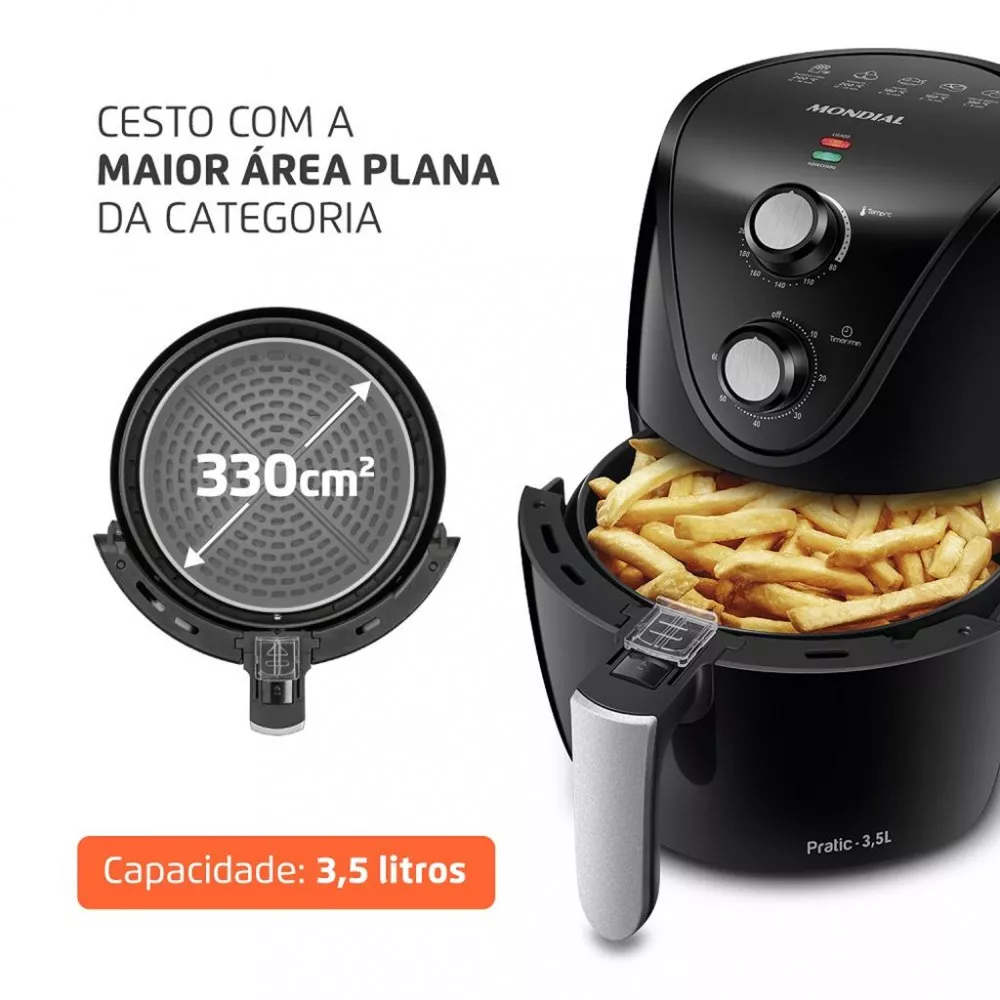 Fritadeira Elétrica Air Fryer Mondial AF-31 3,5L