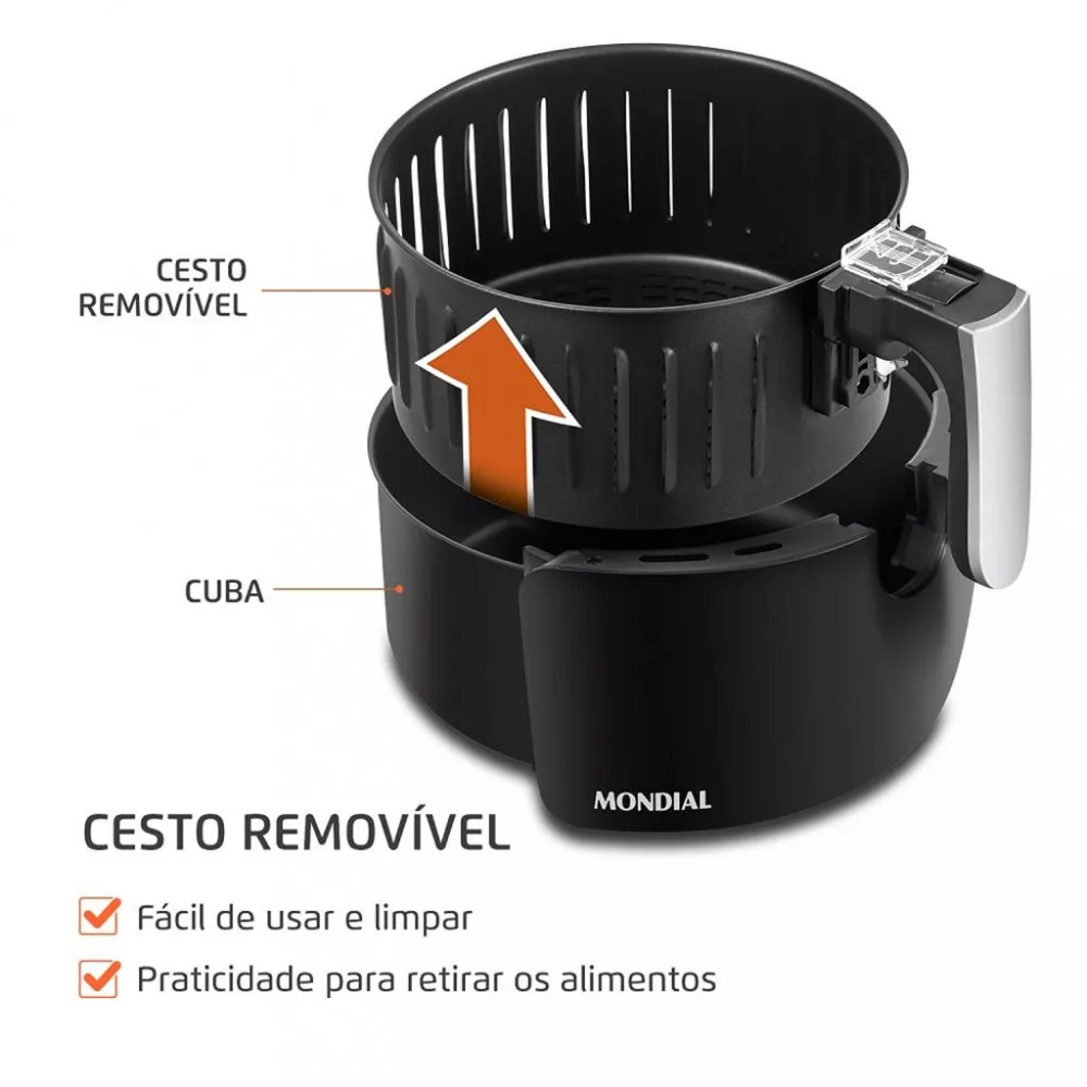Fritadeira Elétrica Air Fryer Mondial AF-31 3,5L