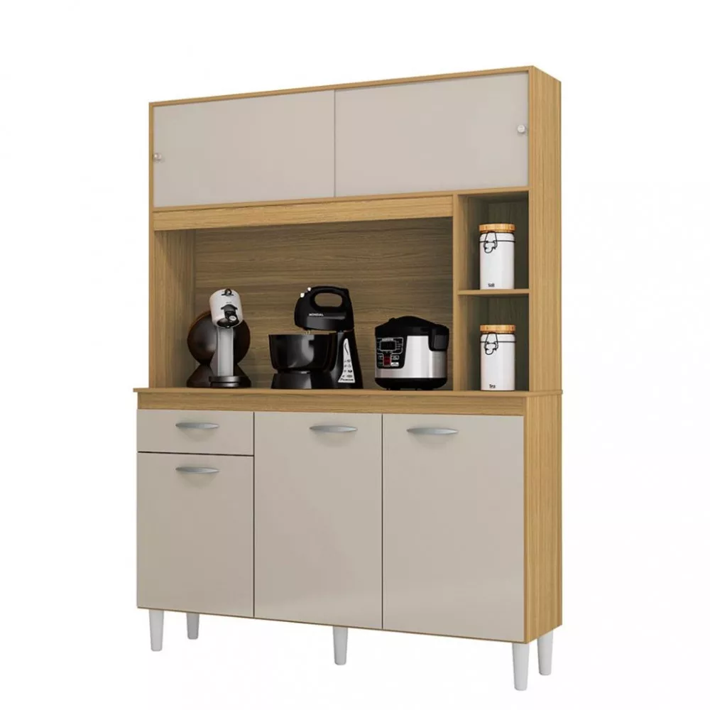 Image 1 of 4 of Cozinha Compacta 5 Portas 1 Gaveta 120cm Duda Poquema