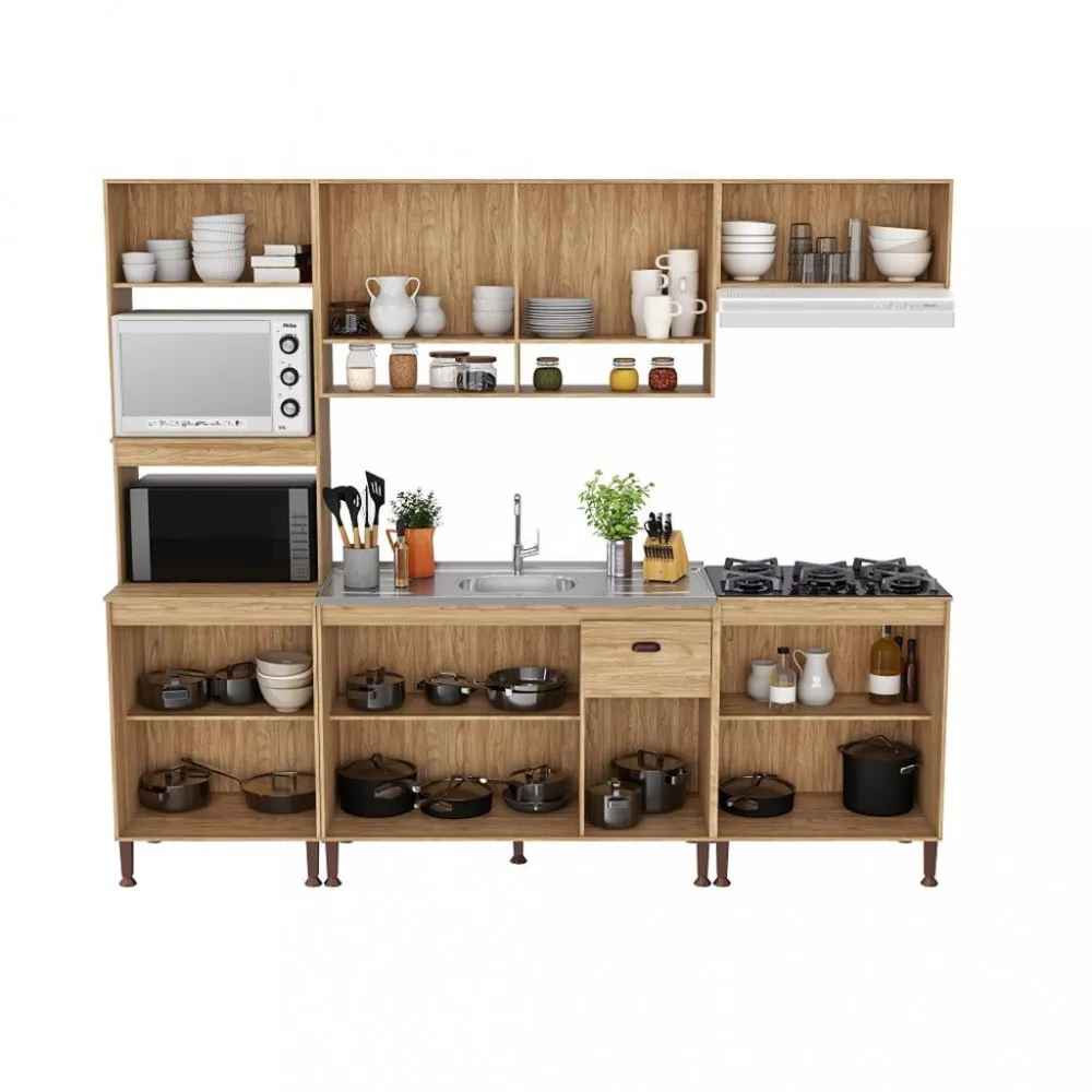 Cozinha Modulada 5 Peças sem Tampo Torino Movelbento