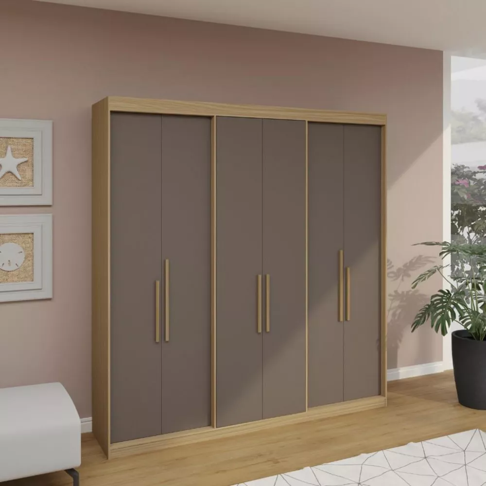 Guarda Roupa Casal 6 Portas PH1804 Herval