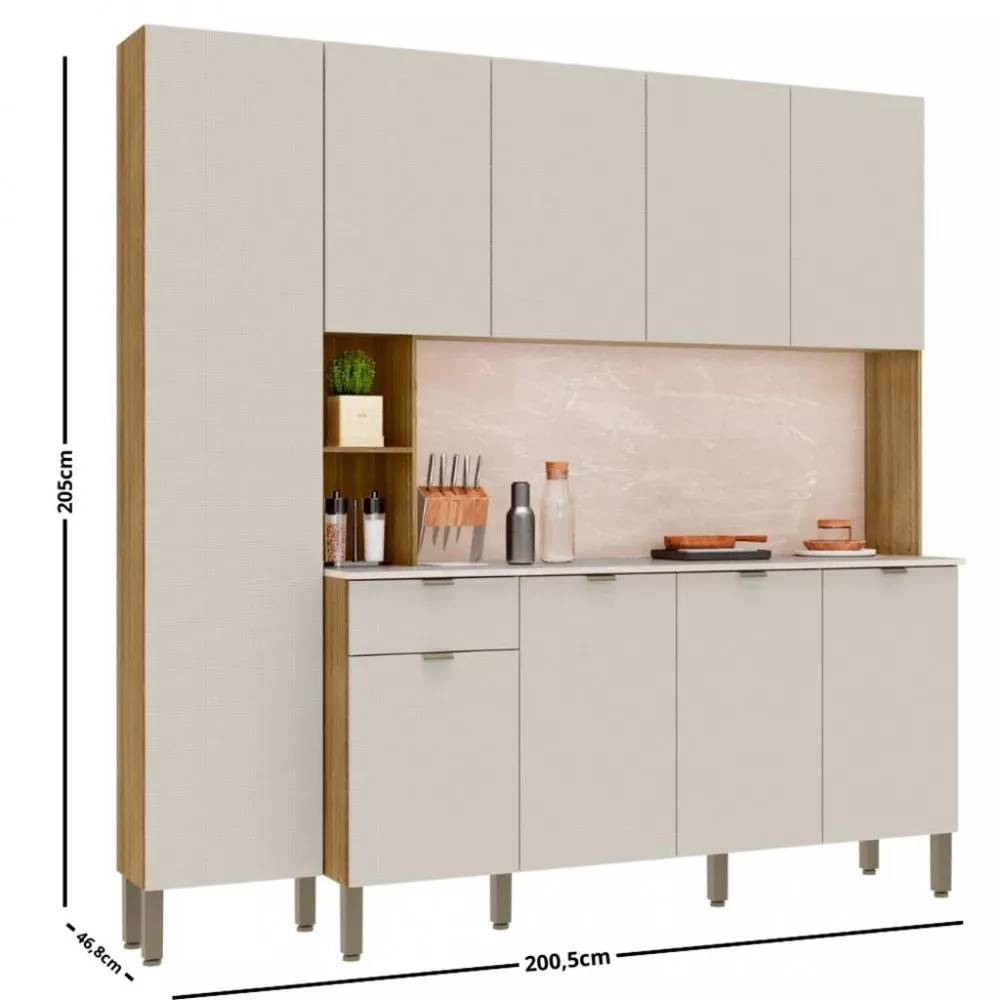 Cozinha Compacta 9 Portas 1 Gaveta Pulse Kits Paraná