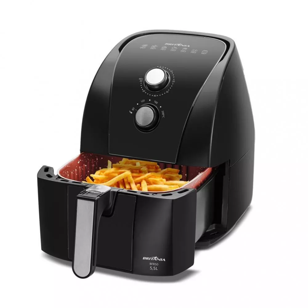 Imagem 21 de 26 de Fritadeira Elétrica Air Fryer Britânia 5,5L BFR50