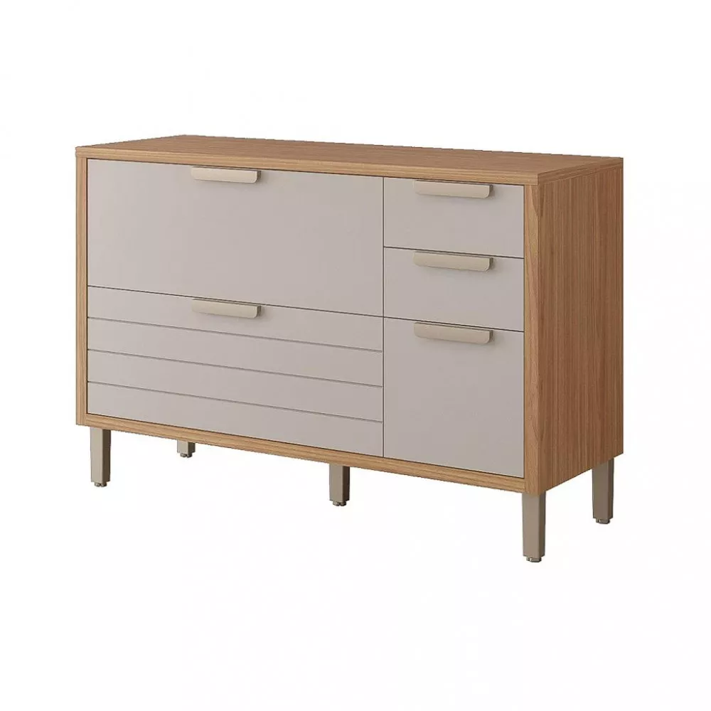 Balcão 120cm 1 Porta 4 Gavetas Eloise MGM Móveis