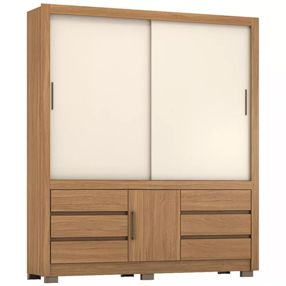 Image 1 of 4 of Guarda Roupa Casal 3 Portas 6 Gavetas Arbo Demobile