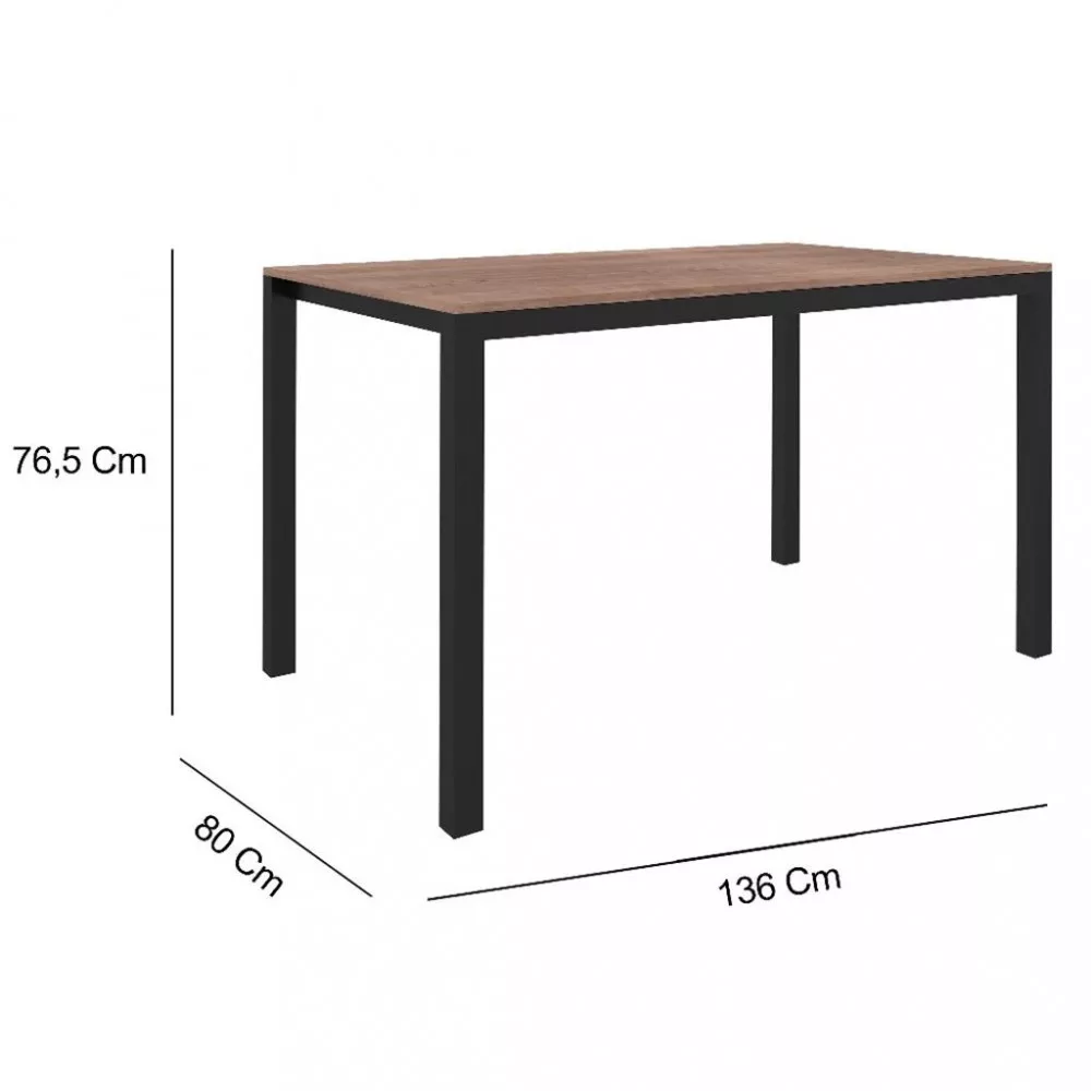 Image 2 of 4 of Conjunto Mesa 136cm 6 Cadeiras Curitiba Fabone