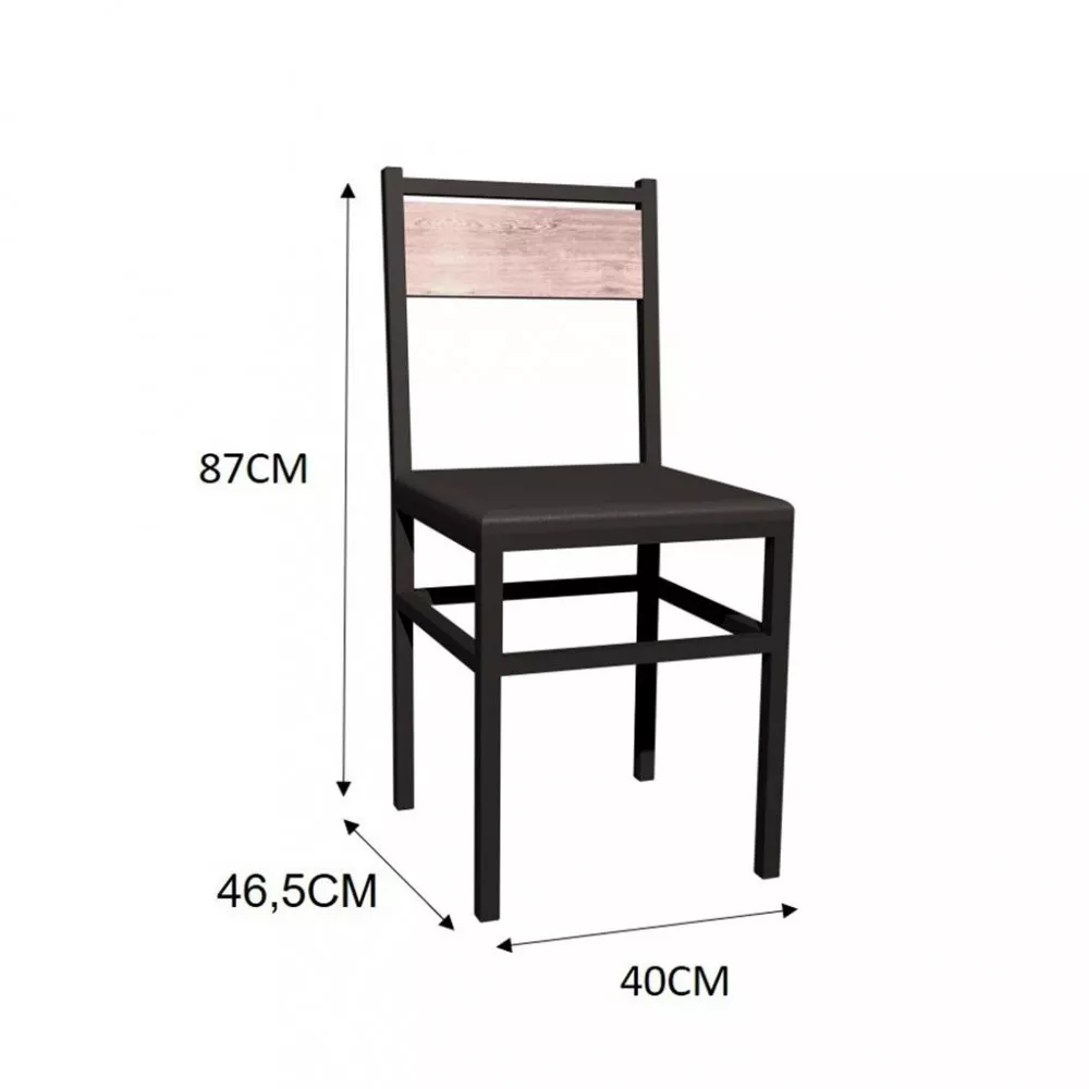 Image 3 of 4 of Conjunto Mesa 136cm 6 Cadeiras Curitiba Fabone