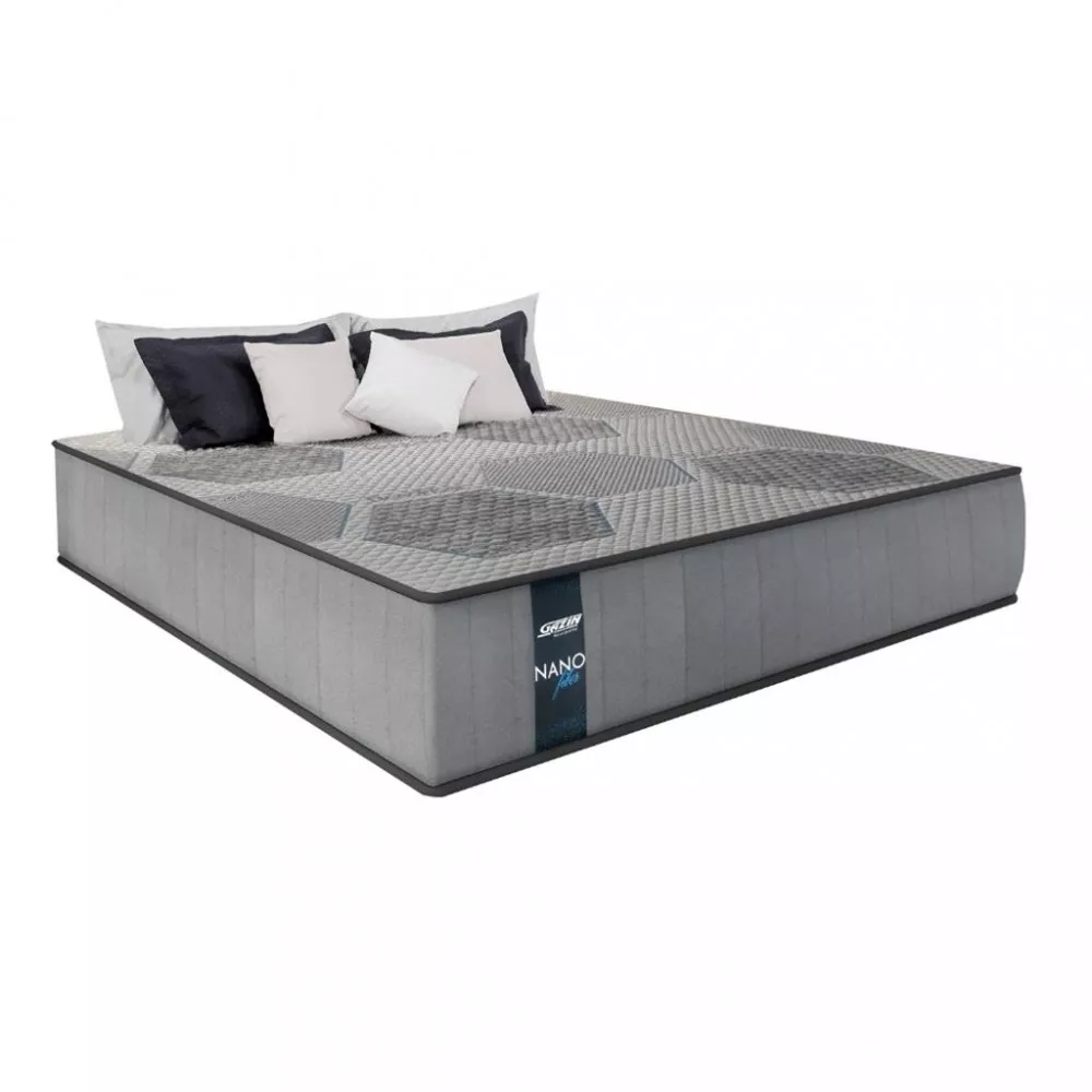 Colchão King 193cm Molas Ensacadas Nanofiber Gazin