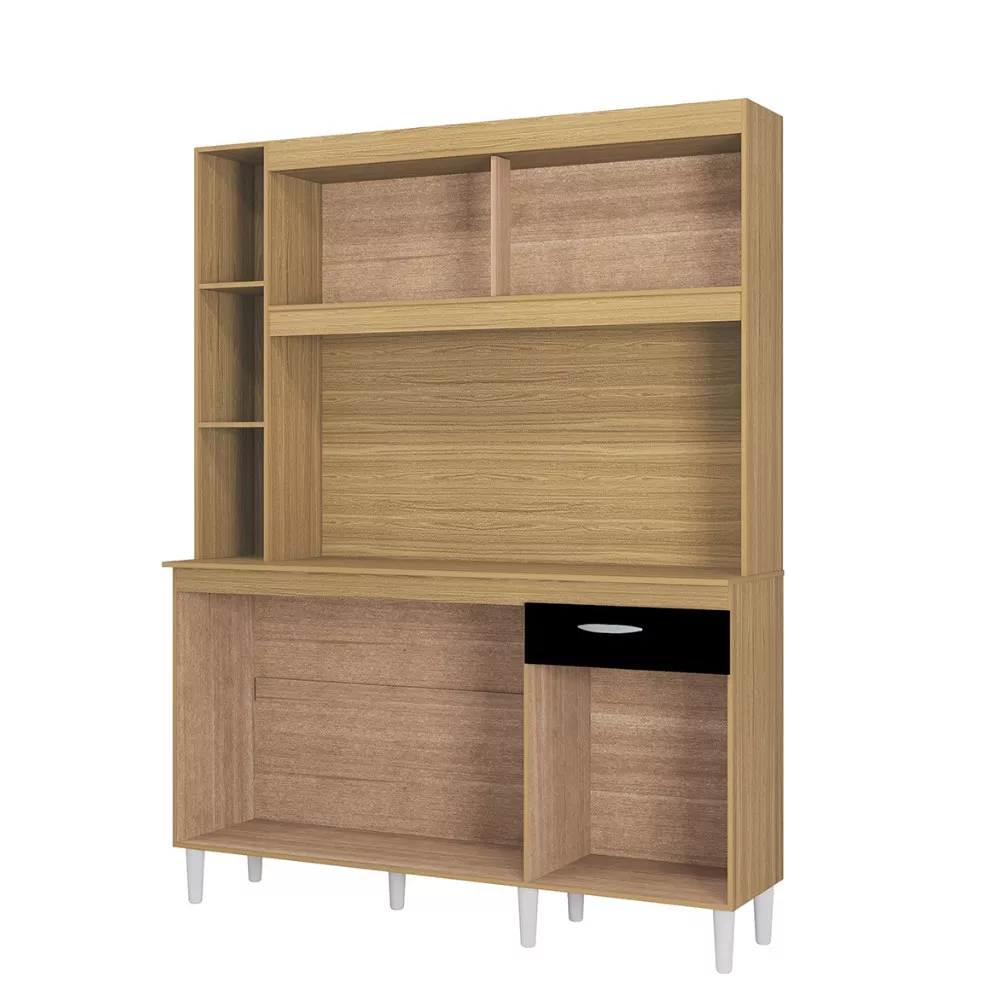 Cozinha Compacta 5 Portas 1 Gaveta com Tampo Duda Poquema