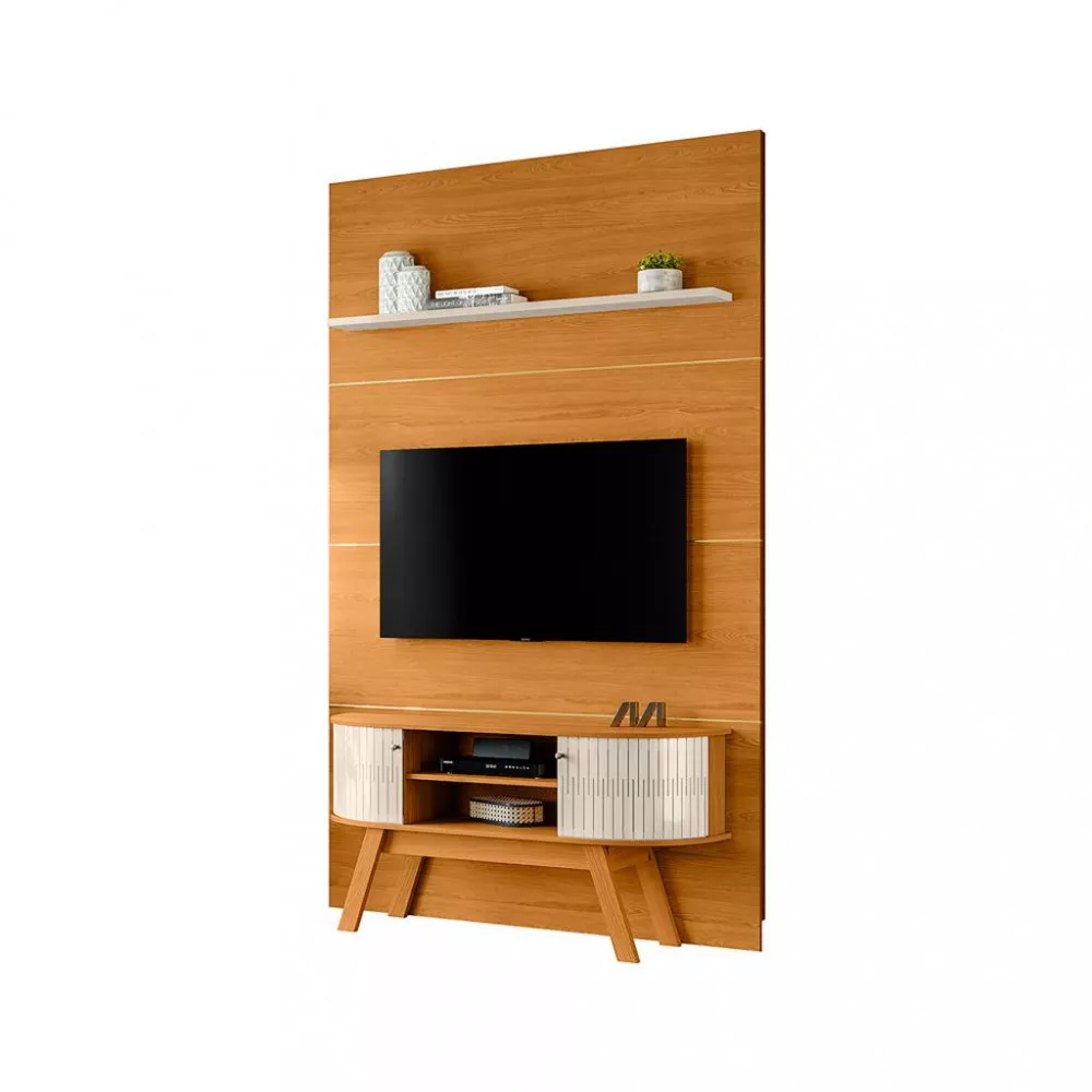 Rack com Painel para TV até 65 Polegadas 2 Portas com Pés Silverstone Madetec