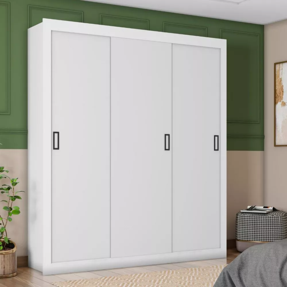 Guarda Roupa Casal 3 Portas de Correr COR23030 Araplac