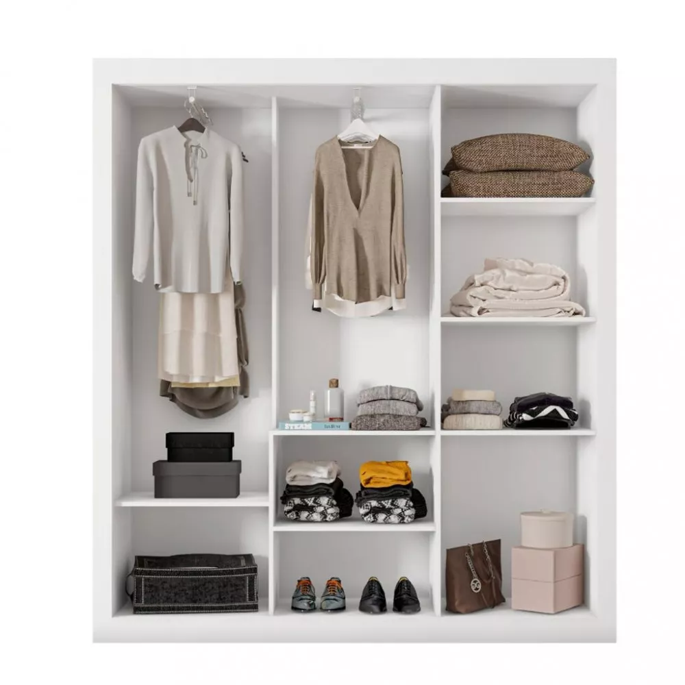 Guarda Roupa Casal 3 Portas de Correr COR23030 Araplac