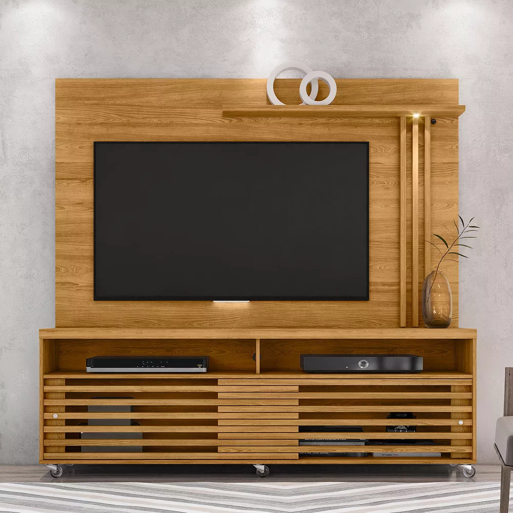 Rack com Painel para TV até 60 Polegadas com LED 2 Portas Frizz Madetec