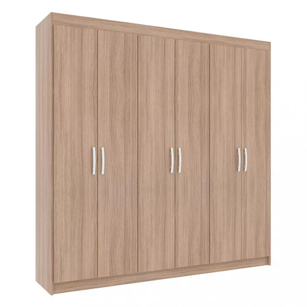 Guarda Roupa Casal 6 Portas Montreal Evidencia