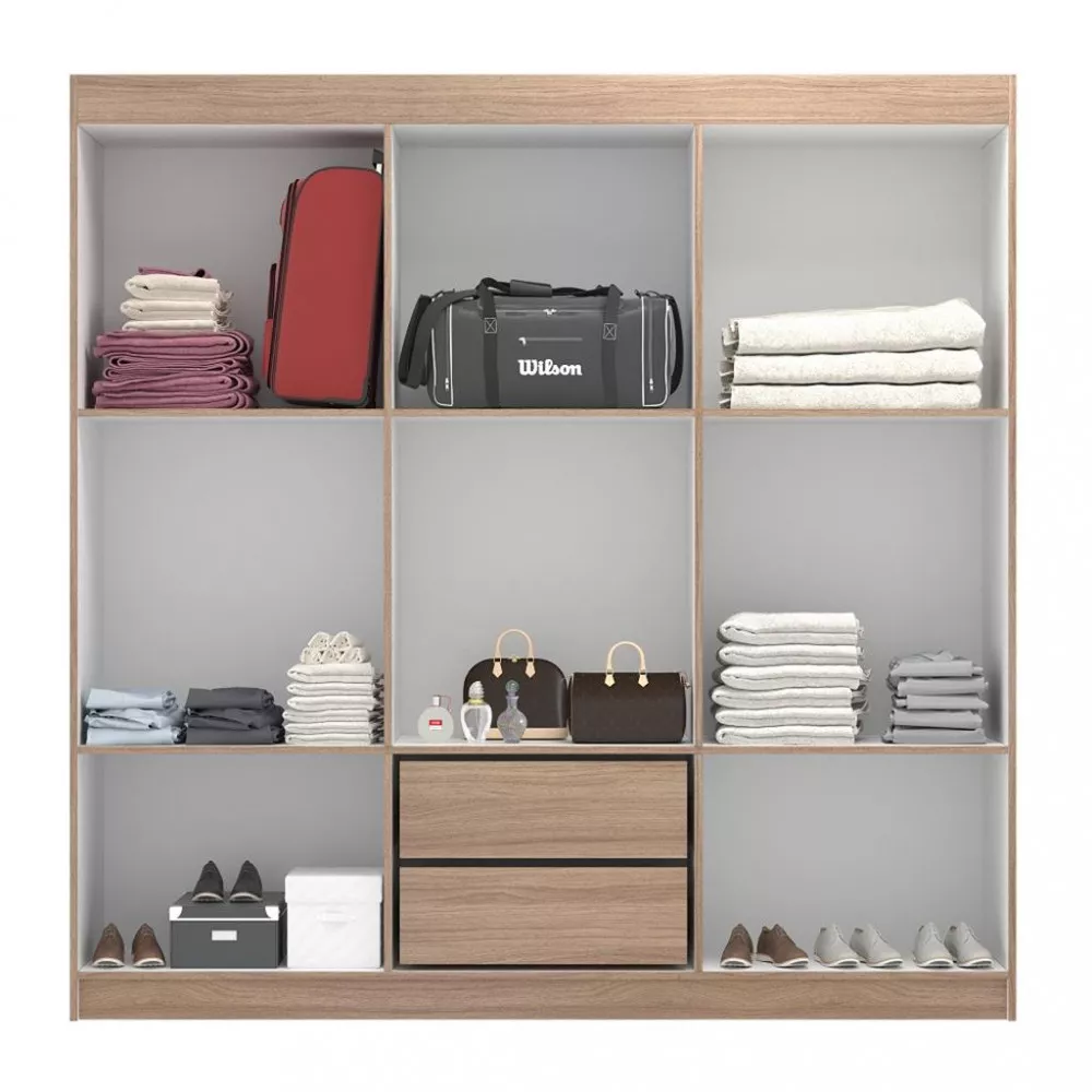 Guarda Roupa Casal 6 Portas Montreal Evidencia