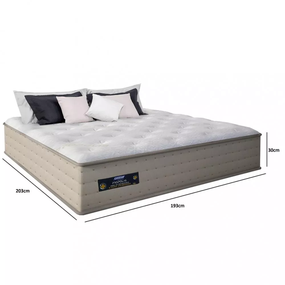 Colchão King 193cm Molas Ensacadas Propolis Gazin