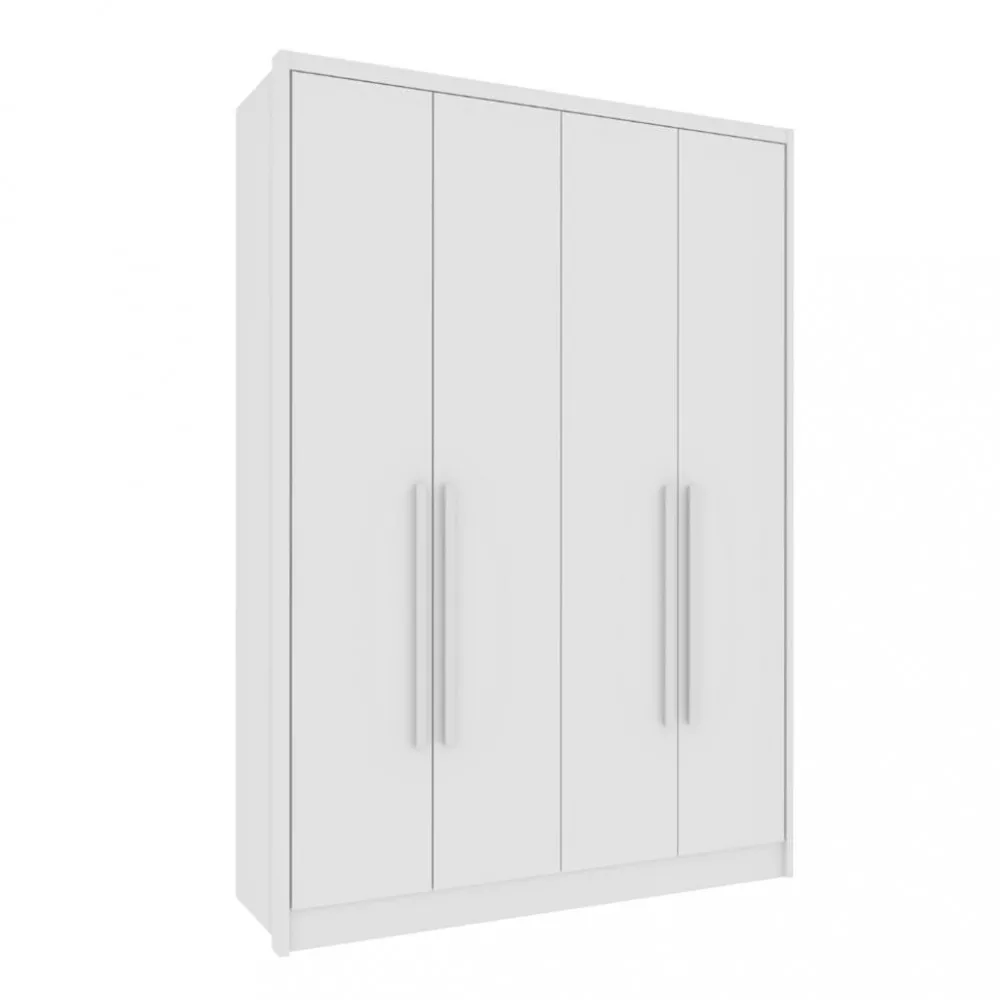 Guarda Roupa Solteiro 4 Portas 100 MDF Dinamarca Tcil