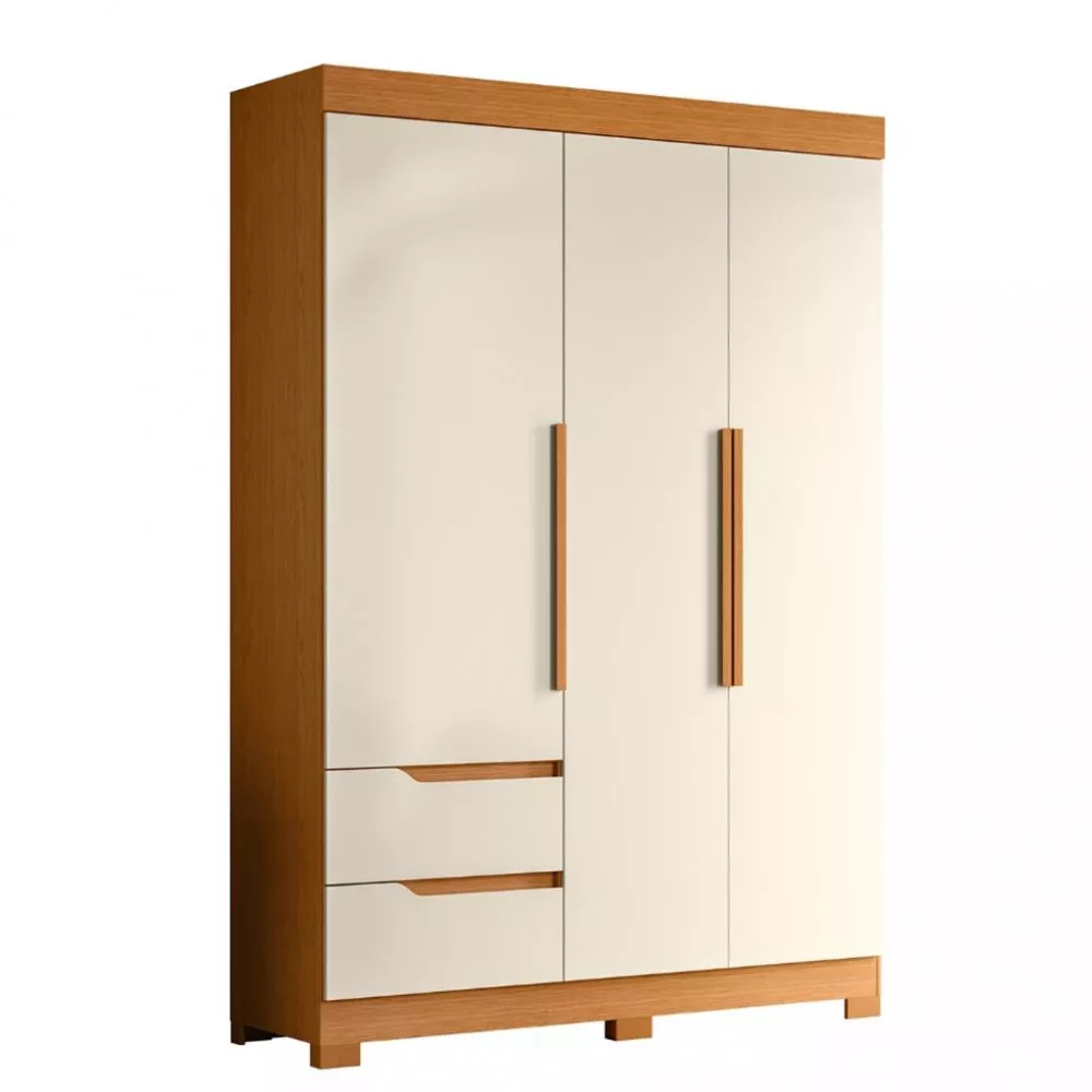 Image 1 of 6 of Guarda Roupa Solteiro 3 Portas 2 Gavetas Vivance Albatroz
