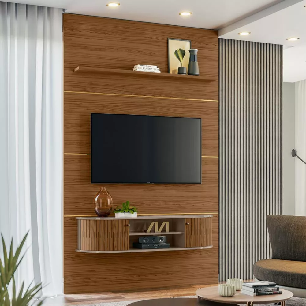 Image 0 of 4 of Painel para TV até 65 Polegadas 2 Portas Monte Carlo Madetec