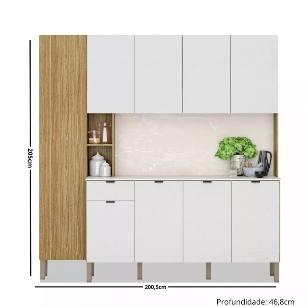 Cozinha Compacta 9 Portas 1 Gaveta Pulse Kits Paraná