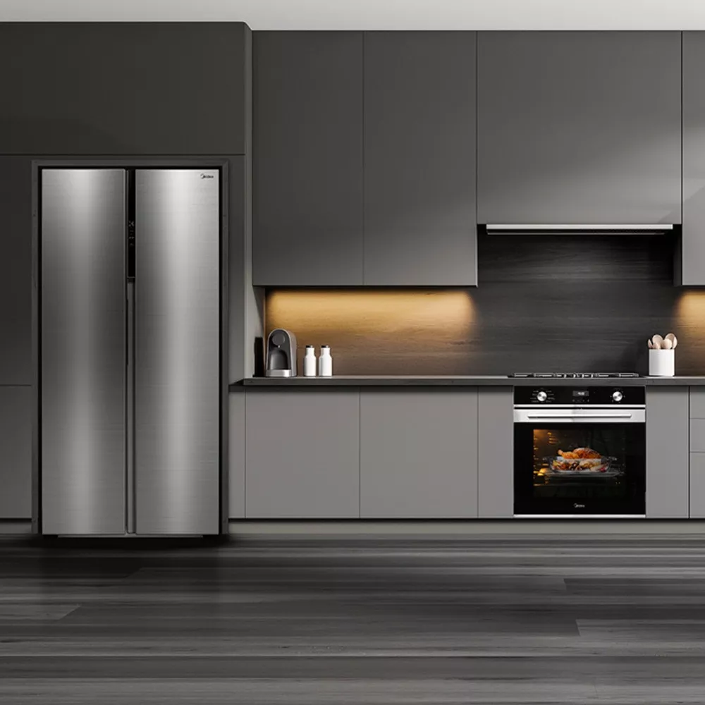 Imagem 9 de 10 de Geladeira Midea MD-RS598FGA Inverter Side By Side 442L